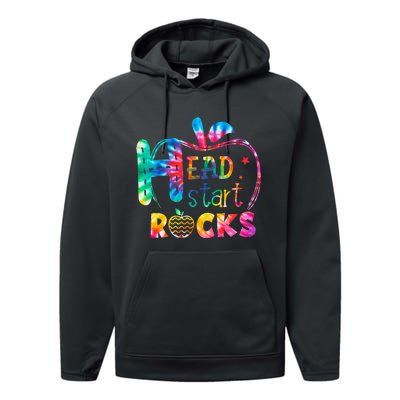 Hello Head Start Rock Tie Dye Back To School Teacher Performance Fleece Hoodie