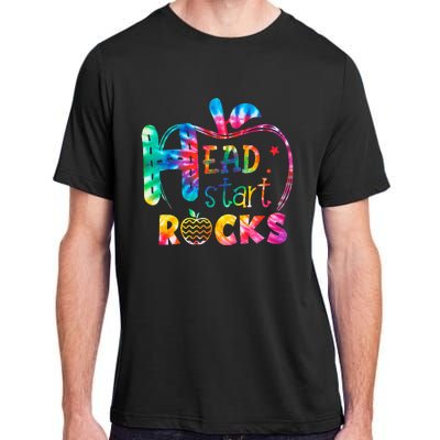 Hello Head Start Rock Tie Dye Back To School Teacher Adult ChromaSoft Performance T-Shirt