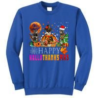 Happy Hallothanksmas Schnauzer Dog Lover Halloween Christmas Gift Sweatshirt