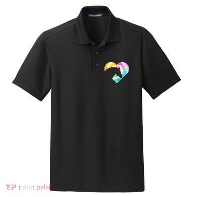 Horse Heart Shaped Animal Lover Horseback Rider Dry Zone Grid Polo