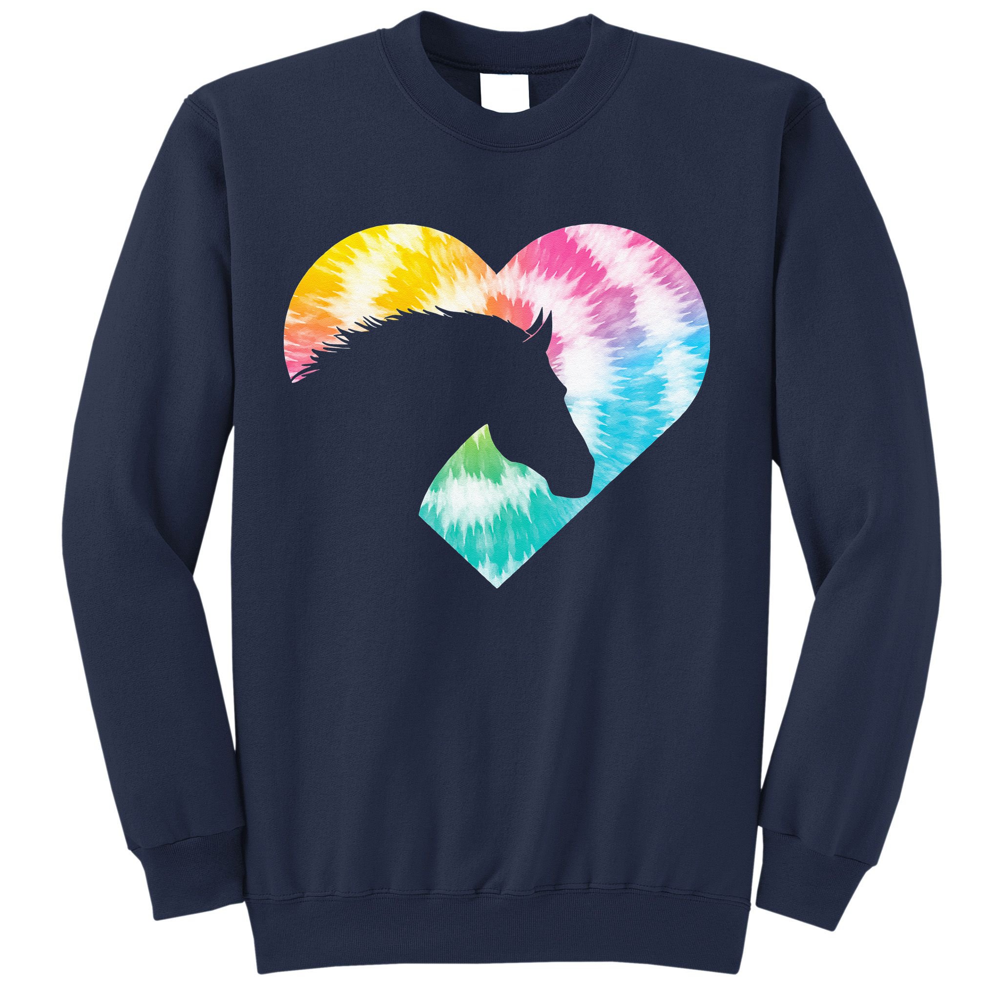 Horse Heart Shaped Animal Lover Horseback Rider Sweatshirt