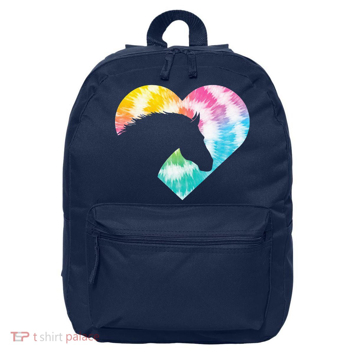 Horse Heart Shaped Animal Lover Horseback Rider 16 in Basic Backpack