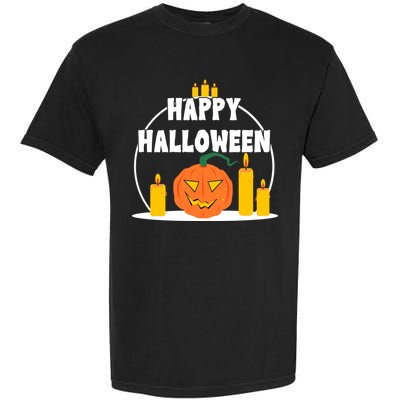 Happy Halloween Spooky Pumpkin Holiday Garment-Dyed Heavyweight T-Shirt