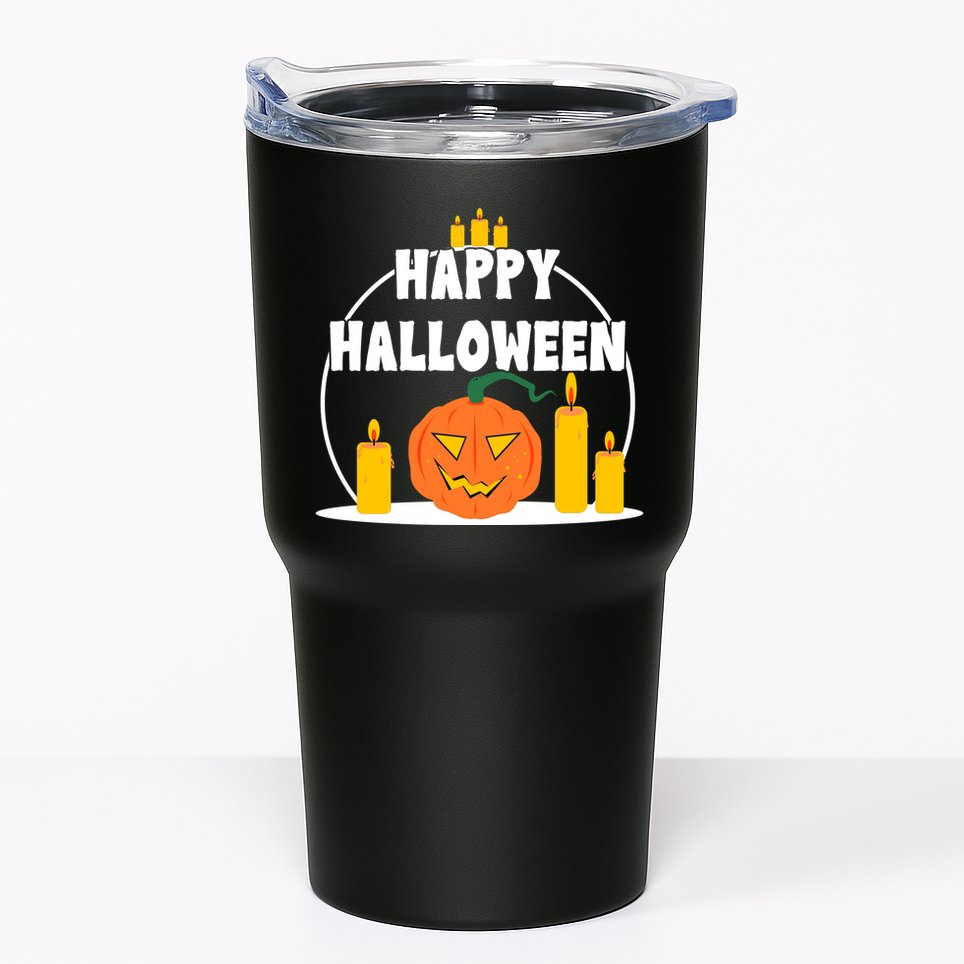 Happy Halloween Spooky Pumpkin Holiday Tumbler