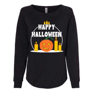 Happy Halloween Spooky Pumpkin Holiday Womens California Wash Sweatshirt