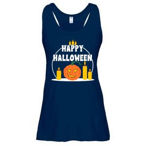 Happy Halloween Spooky Pumpkin Holiday Ladies Essential Flowy Tank