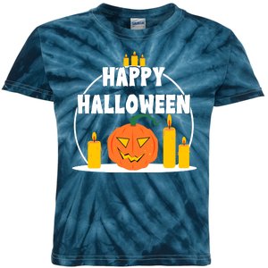 Happy Halloween Spooky Pumpkin Holiday Kids Tie-Dye T-Shirt