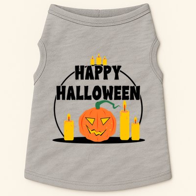Happy Halloween Spooky Pumpkin Holiday Doggie Tank