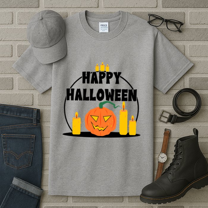 Happy Halloween Spooky Pumpkin Holiday Tall T-Shirt