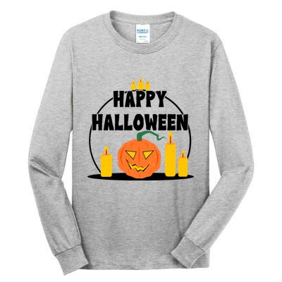 Happy Halloween Spooky Pumpkin Holiday Tall Long Sleeve T-Shirt