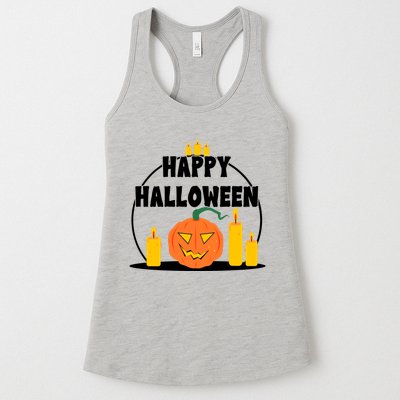 Happy Halloween Spooky Pumpkin Holiday Womens Tank Top