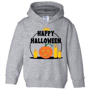 Happy Halloween Spooky Pumpkin Holiday Toddler Hoodie