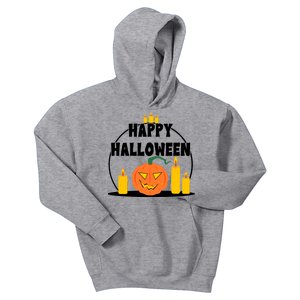 Happy Halloween Spooky Pumpkin Holiday Kids Hoodie