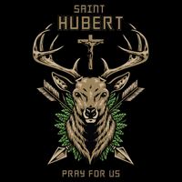 Hubert Hubertus Saint Of Hunters Stag Flatbill Hat