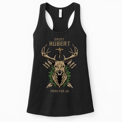 Hubert Hubertus Saint Of Hunters Stag Womens Tank Top