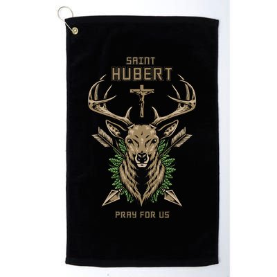 Hubert Hubertus Saint Of Hunters Stag Golf Towel