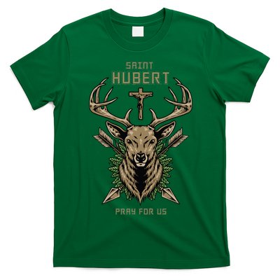 Hubert Hubertus Saint Of Hunters Stag T-Shirt