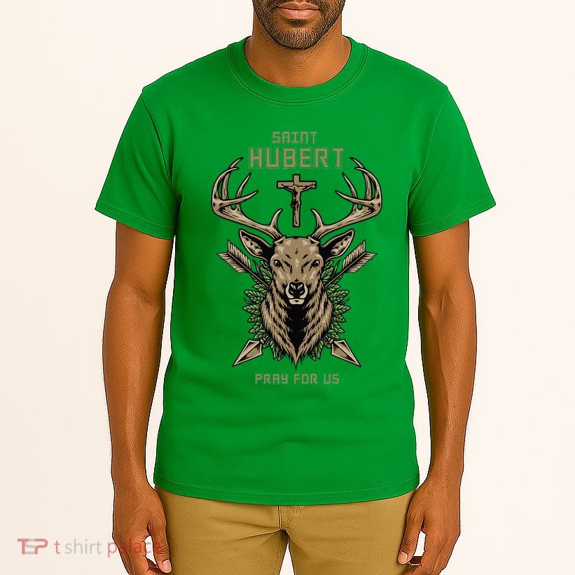 Hubert Hubertus Saint Of Hunters Stag Tall T-Shirt