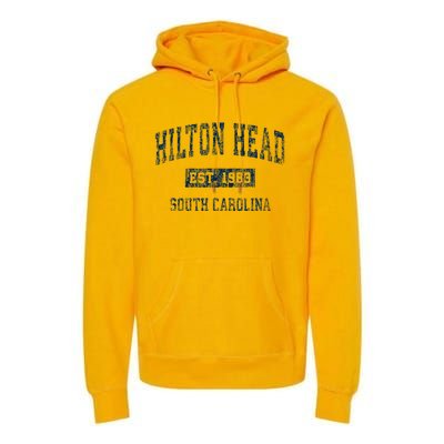 Hilton Head South Carolina Sc Vintage Sports Premium Hoodie