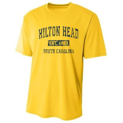 Hilton Head South Carolina Sc Vintage Sports Performance Sprint T-Shirt