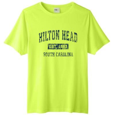 Hilton Head South Carolina Sc Vintage Sports Tall Fusion ChromaSoft Performance T-Shirt