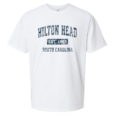 Hilton Head South Carolina Sc Vintage Sports Sueded Cloud Jersey T-Shirt