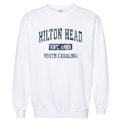 Hilton Head South Carolina Sc Vintage Sports Garment-Dyed Sweatshirt