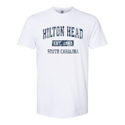 Hilton Head South Carolina Sc Vintage Sports Softstyle CVC T-Shirt