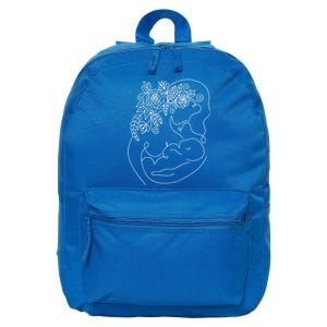 Happy Healthy Strong In August Breastfeeding Awareness Art Meaningful Gift 16 in Basic Backpack