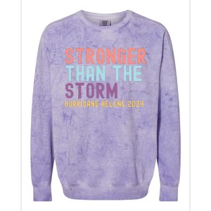 Hurricane Helene Stronger Than The Storm Colorblast Crewneck Sweatshirt