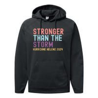 Hurricane Helene Stronger Than The Storm Performance Fleece Hoodie