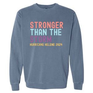 Hurricane Helene Stronger Than The Storm Garment-Dyed Sweatshirt