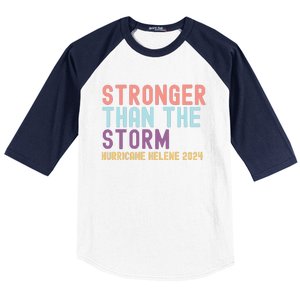 Hurricane Helene Stronger Than The Storm Baseball Sleeve Shirt