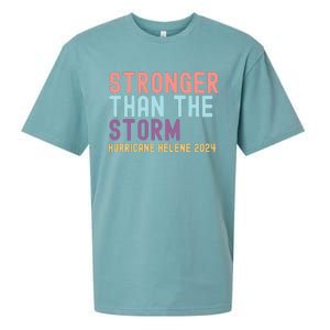 Hurricane Helene Stronger Than The Storm Sueded Cloud Jersey T-Shirt