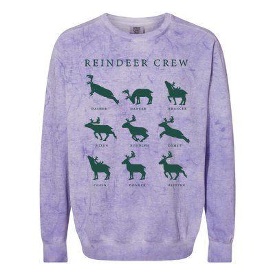 Hello Hunting Season Reindeer Crew Colorblast Crewneck Sweatshirt