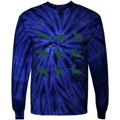 Hello Hunting Season Reindeer Crew Tie-Dye Long Sleeve Shirt