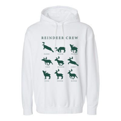 Hello Hunting Season Reindeer Crew Garment-Dyed Fleece Hoodie