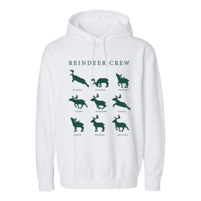 Hello Hunting Season Reindeer Crew Garment-Dyed Fleece Hoodie