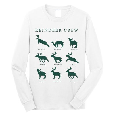 Hello Hunting Season Reindeer Crew Long Sleeve Shirt