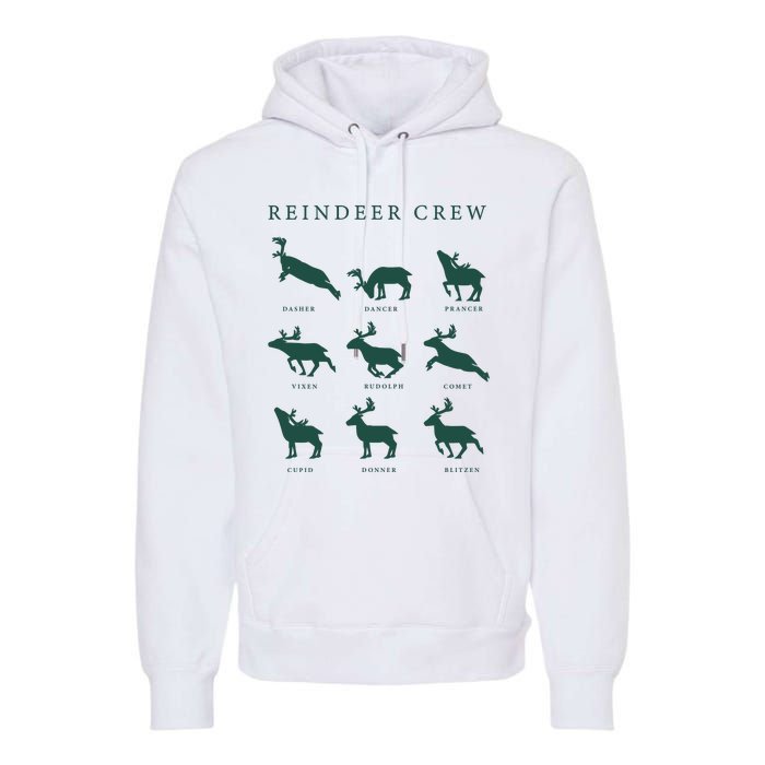 Hello Hunting Season Reindeer Crew Premium Hoodie