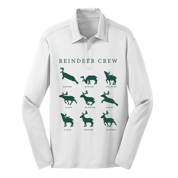 Hello Hunting Season Reindeer Crew Silk Touch Performance Long Sleeve Polo