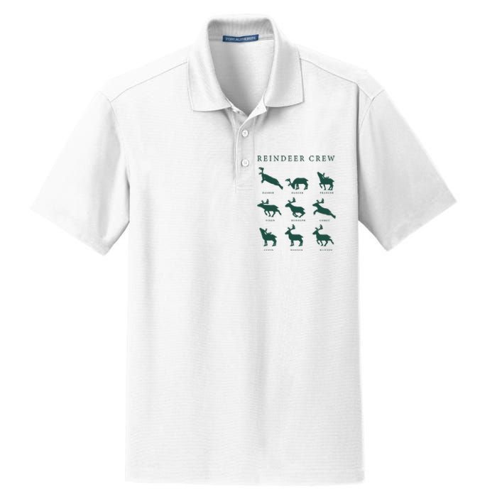 Hello Hunting Season Reindeer Crew Dry Zone Grid Polo