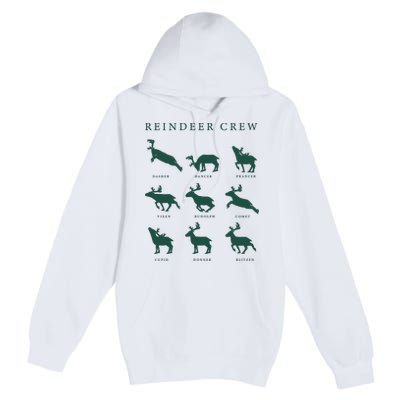 Hello Hunting Season Reindeer Crew Premium Pullover Hoodie