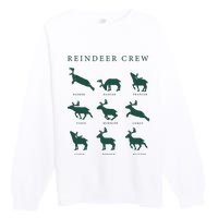 Hello Hunting Season Reindeer Crew Premium Crewneck Sweatshirt