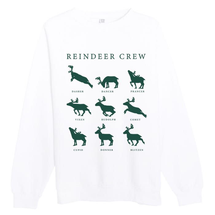 Hello Hunting Season Reindeer Crew Premium Crewneck Sweatshirt