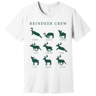 Hello Hunting Season Reindeer Crew Premium T-Shirt