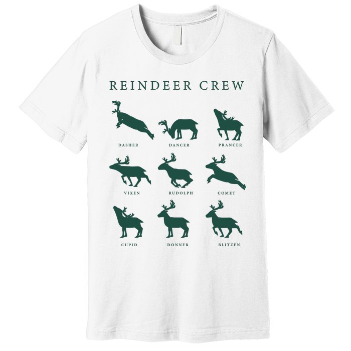 Hello Hunting Season Reindeer Crew Premium T-Shirt