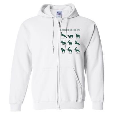 Hello Hunting Season Reindeer Crew Full Zip Hoodie