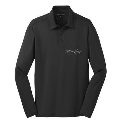 Hilton Head South Carolina Beach Graphic Silk Touch Performance Long Sleeve Polo