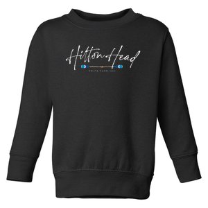 Hilton Head South Carolina Beach Graphic Toddler Sweatshirt